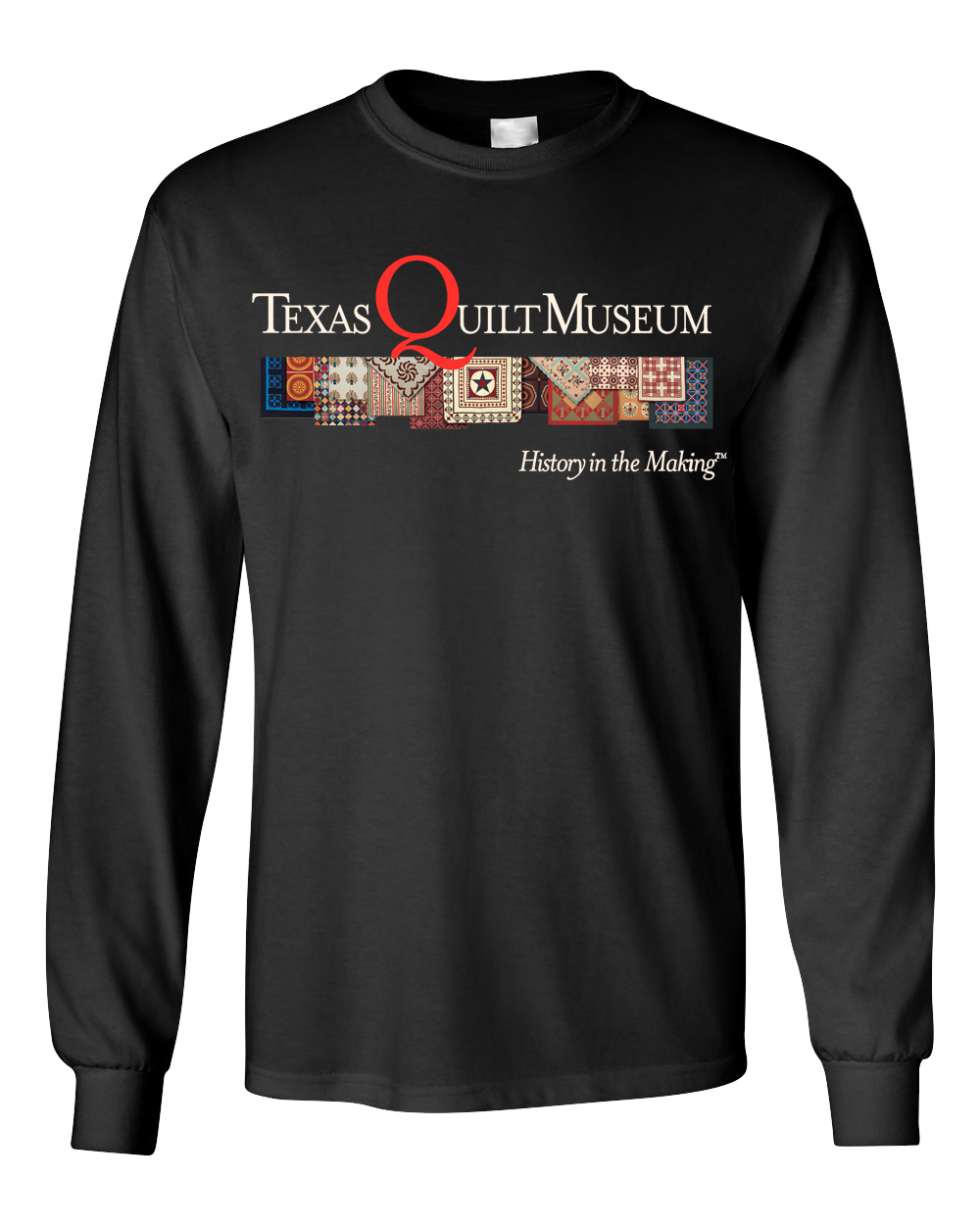 LONG SLEEVE - Texas Quilt Museum Logo T-shirtselling fast